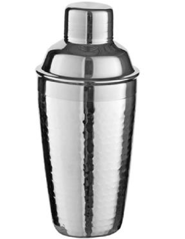 Hammered stainless steel shaker 75 cl