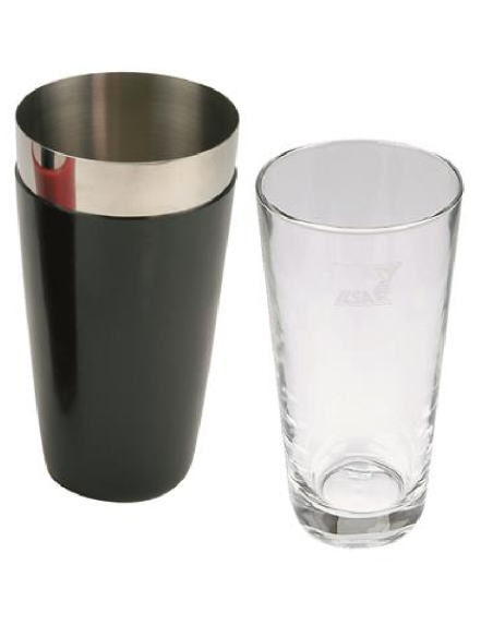 Coctelera negra con vaso 50 cl