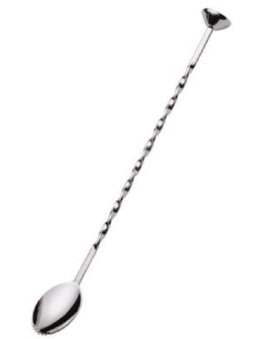 Cucchiaio agitatore inox con pestello - Dimensioni cm 29