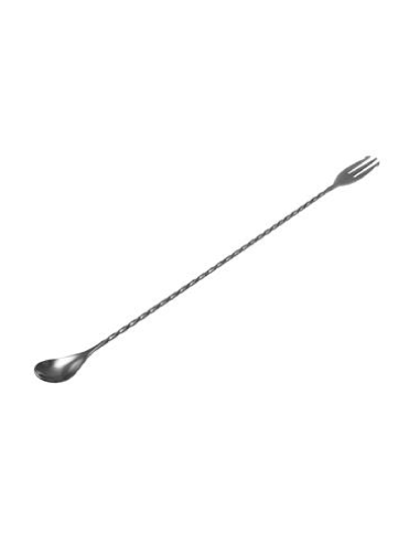 Cucchiaio/forchetta agitatore inox - Dimensioni cm 30