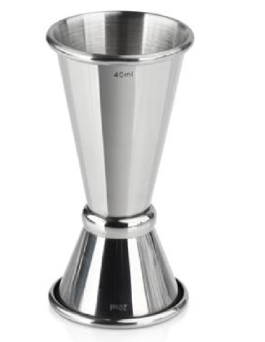 Measuring cup for cocktails 2/4 cl