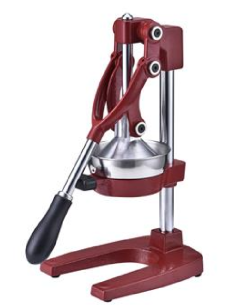Lever citrus/pomegranate squeezer - Red stainless steel -...