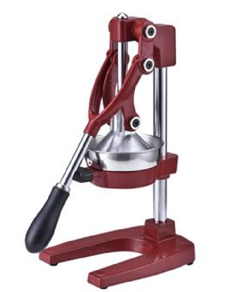 Spremiagrumi/melograno a leva - Acciaio inox rosso - Dimensioni cm 29.5 x 20 x 41.5 h
