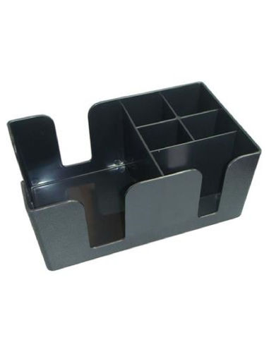 Porta oggetti - Plastica nero - Dimensioni cm 23 x 14