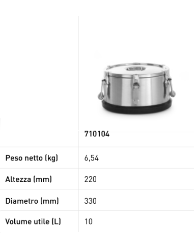 Portable thermal container - With double handle...