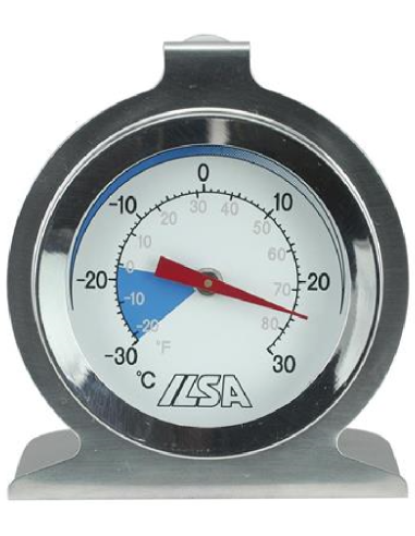 Termómetro para frigorífico y congelador - De -30 a +30°C - Dimensiones 6 cm Ø