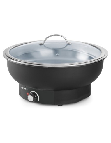 Chafing dish - Electric - Power W 500 - Up to 85 ° C - mm Ø 405 x 248h