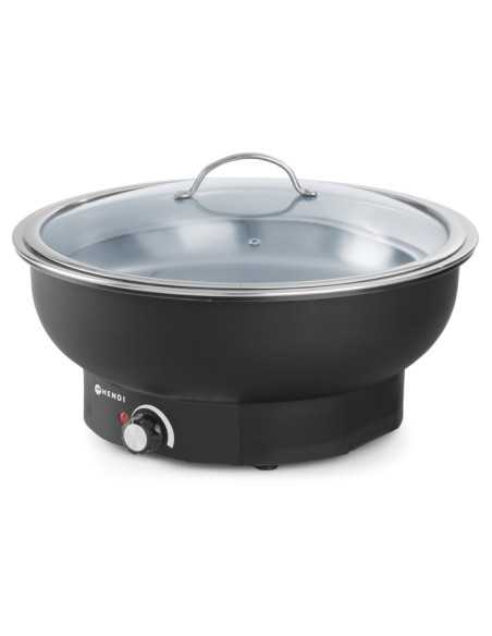 Chafing dish - Elettrico - Potenza W 500 - Fino ad 85 ° C - mm Ø 405 x 248h