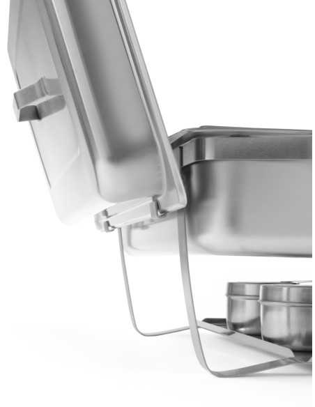 Chafing dish - Con contenitori per combustibile - mm 600 x 358 x 295h