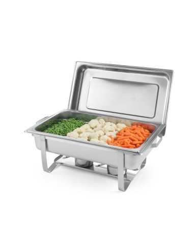 Chafing dish - Con contenitori per combustibile...