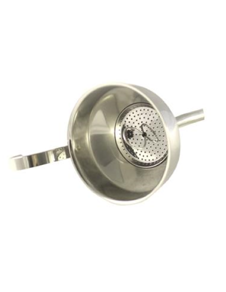 Stainless steel oil funnel - With filter - Dimensions Ø 8.5 cm