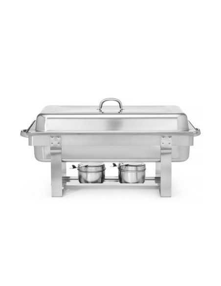Chafing dish - Per GN 1/1 - Con contenitori per combustibile - mm 585 x 385 x 315h