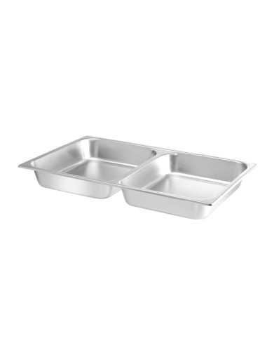 Teglia GN 1/1 con 2 scomparti - mm 530 x 325 x...