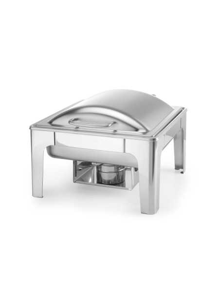 Caldero - Para GN 2/3 - Acabado Satinado - Depósito de combustible - mm 395 x 430 x 290h