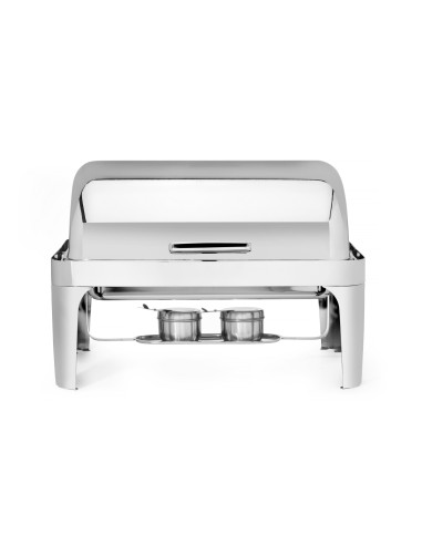 Chafing dish rolltop - GN 1/1 tray - Double container for fuel - mm 660 x 490 x 460h