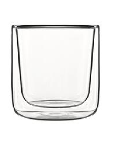 Cylindrical glass - Capacity 11 cl - Oz3 3/4 - Dimensions cm ø 6.2 x 6.9 h