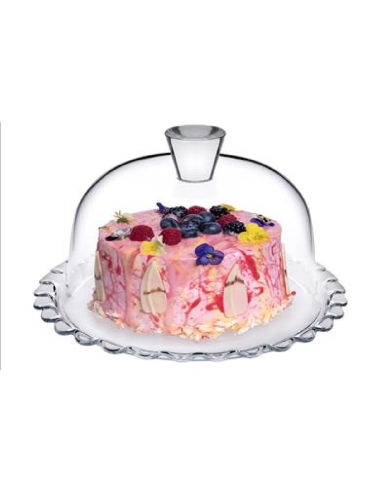 Plate for cake - Dome - Dimensions cm 26.4 Ø x 11.8 h