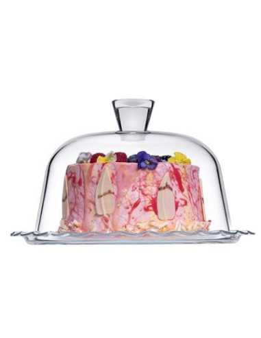 Plate for cake - Dome - Dimensions cm 26.4 Ø x...