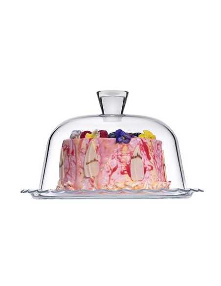 Plate for cake - Dome - Dimensions cm 26.4 Ø x 11.8 h