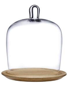 Wooden cake plate - Hopper - Dimensions cm 20.3 Ø x 24.3 h