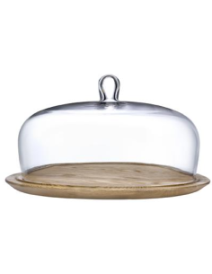 Piatto torta in legno - Campana - Dimensioni cm 34 Ø x 20 h 2