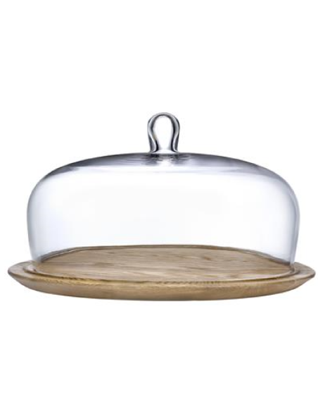 Piatto torta in legno - Campana - Dimensioni cm 34 Ø x 20 h