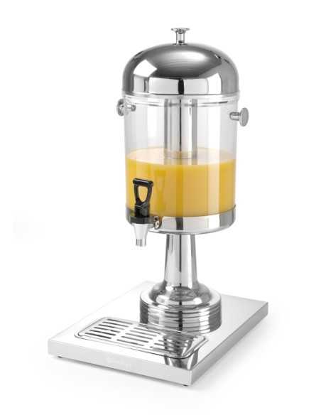 Dispensador de zumos y bebidas de 8 litros con cilindro de hielo