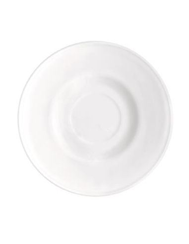 Piatto per tazza cappuccino - Bianco - Dimensioni cm 14.5 Ø