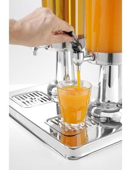 Erogatore per succhi - Con cilindro refrigerante - Capacità Lt. 6 - mm 415 x 315 x 490h