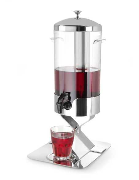 Juice and beverage dispenser 5 liters with ice cylinder