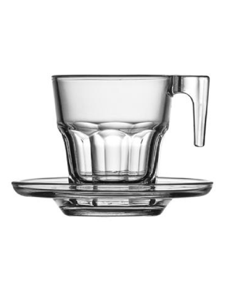 Tazza caffè 7.5 cl - Piatto - Oz 3 - Dimensioni cm 7.6 Ø x 6 h