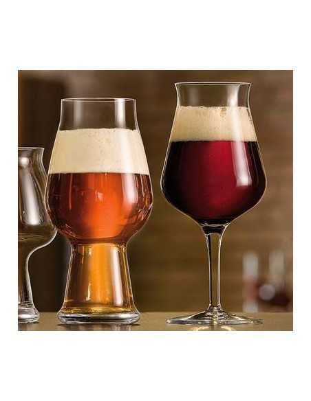 Beer glass 42 cl - Oz 14 1/4 - Dimensions cm 8.9 Ø x 20h