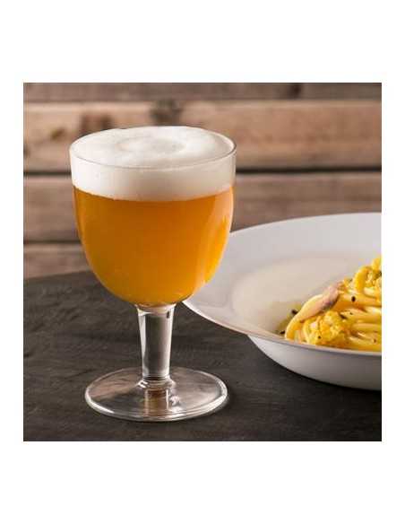 Beer glass 41.8 cl - Oz 14 1/4 - Dimensions cm 9.75 Ø x 15.5 h