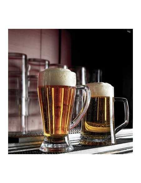 Vaso de cerveza 39,2 cl - Oz 13 1/4 - Dimensiones cm 7,6 Ø x 16,8 h