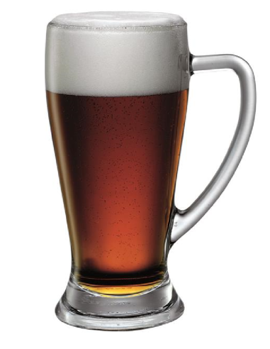 Beer glass 50.5 cl - Oz 17 1/4 - Dimensions cm...