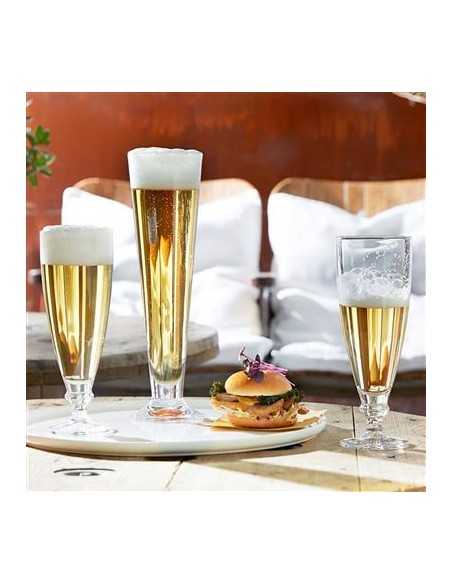 Beer glass 27.5 cl - Oz 9 1/4 - Dimensions cm 6.7 Ø x 18.6 h