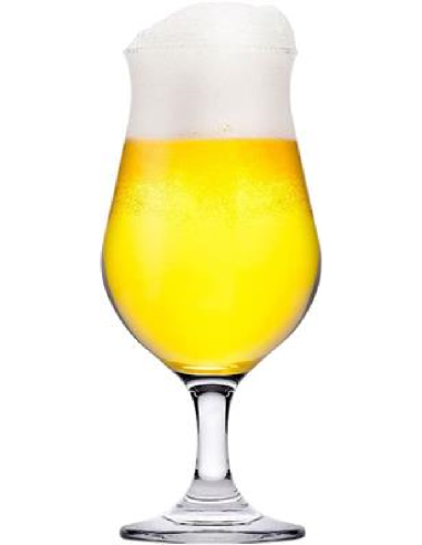 Beer glass 40 cl - Oz 13 1/2 - Dimensions cm 8.6 Ø x 18.4 h