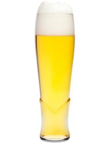 Beer glass 45.5 cl - Dimensions cm 7 Ø x 21.5 h