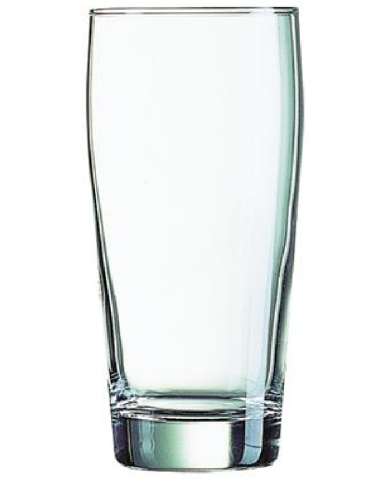 Beer glass 40 cl - Oz 13 1/2 - Dimensions cm 7.3 Ø x 14.9 h