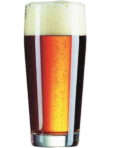 Vaso de cerveza 33 cl - Oz 11 - Dimensiones cm...