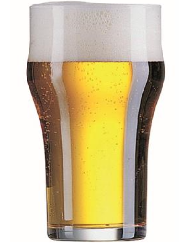 Beer glass 34 cl - Oz 11 1/2 - Dimensions cm 7.7 Ø x 12.7 h