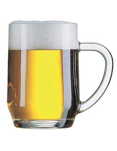 Beer glass 57 cl - Oz 19 1/4 - Dimensions cm 9.3 Ø x 13.1 h