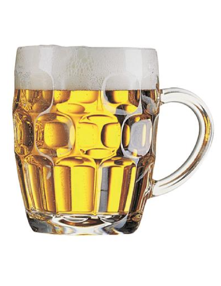 Vaso de cerveza 57 cl - Oz 19 1/4 - Dimensiones cm 9,9 Ø x 12,5 h