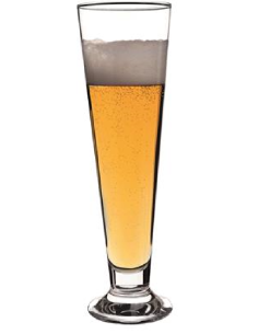 Bicchiere birra 38.5 cl - Oz 13 1/4 - Dimensioni cm 7.2 Ø...