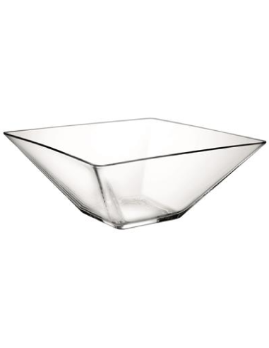 Glass cup - Dimensions cm 10.5 x 10.5 x 5.8 h