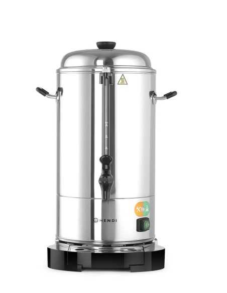 Cafetera con filtro - doble pared - de acero - capacidad Lt. 6 - Energía W 1500 - mm 345 x 343 x 517h