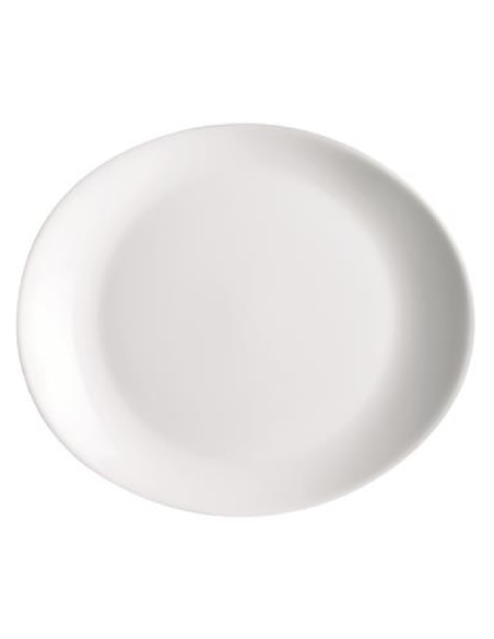 Oval steak plate - Dimensions 30 x 26 cm
