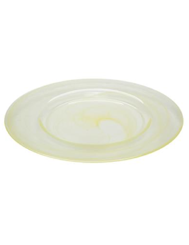 Flat plate - Yellow - Dimensions Ø 33.5 cm
