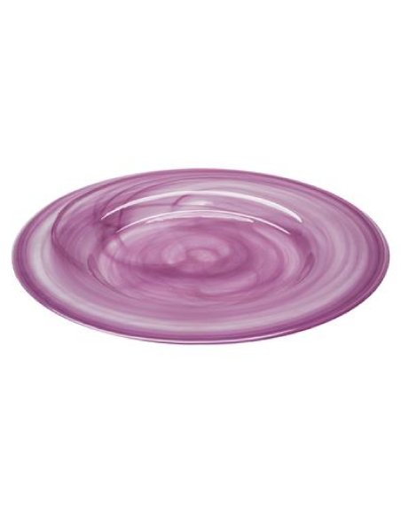 Flat plate - Purple- Dimensions Ø 33.5 cm