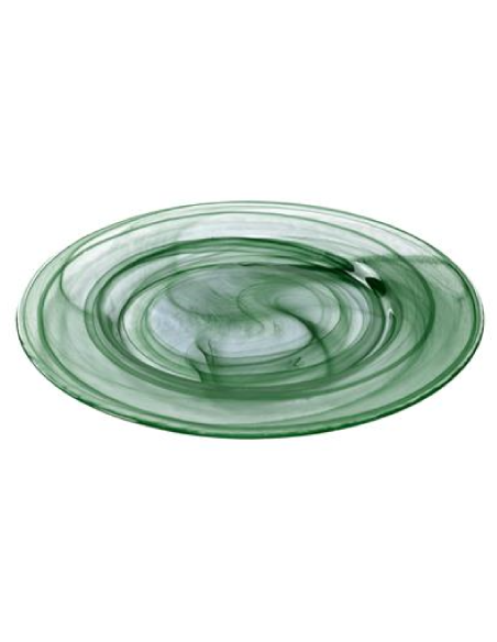 Plato llano - Verde pino - Dimensiones Ø 33,5 cm